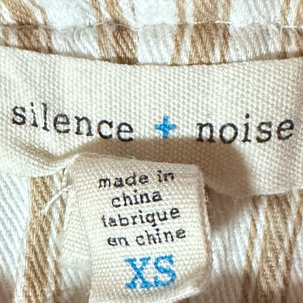 Silence + Noise Urban Outfitters Boho Tie Front XS 100% Cotton - Picture 5 of 7